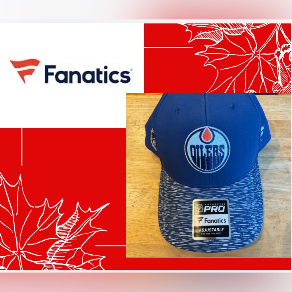 Fanatics adjustable Edmonton Oilers baseball cap